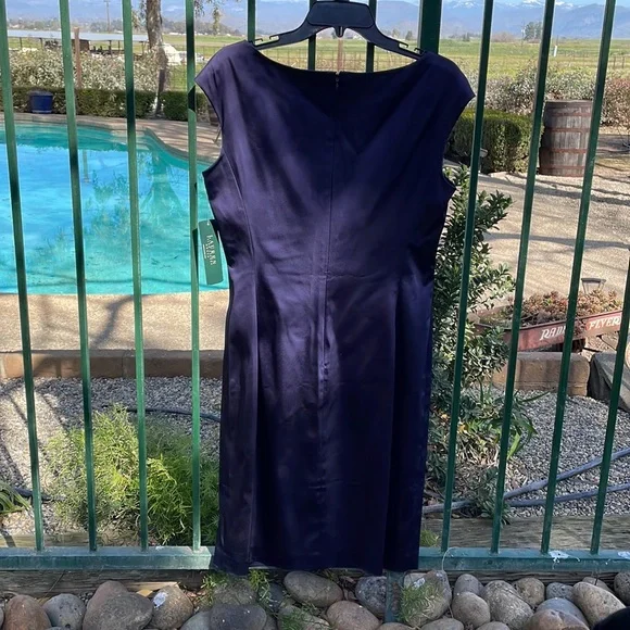 Lauren Sz12 Special Occasion Dress Navy - Picture 5 of 7